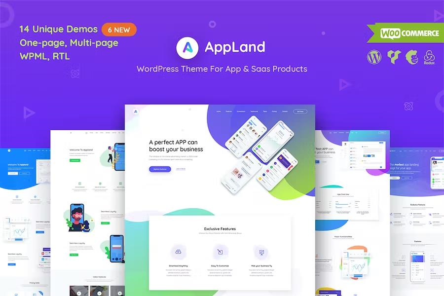 APPLAND – WORDPRESS THEME FOR APP & SAAS PRODUCTS